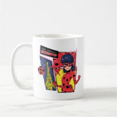 Wonderbaarlijke Comic Ladybug Parijse manier Koffiemok (Links)