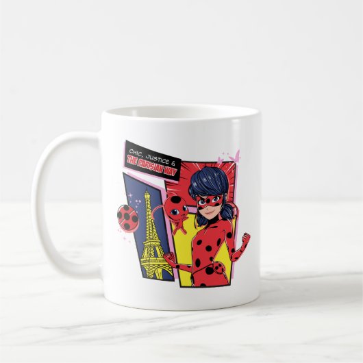 Wonderbaarlijke Comic Ladybug Parijse manier Koffiemok (Links)
