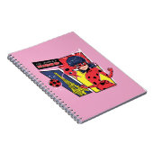 Wonderbaarlijke Comic Ladybug Parijse manier Notitieboek (Rechterzijde)