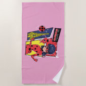 Wonderbaarlijke Comic Ladybug Parijse manier Strandlaken (Voorkant)