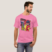 Wonderbaarlijke Comic Ladybug Parijse manier T-shirt (Voorkant volledig)