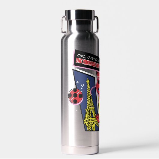 Wonderbaarlijke Comic Ladybug Parijse manier Waterfles (Voorkant)