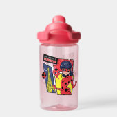Wonderbaarlijke Comic Ladybug Parijse manier Waterfles (Achterkant)