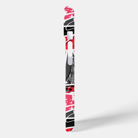 Wonderbaarlijke Comic LadyBug Paris Patroon Case-Mate iPhone Case (Achterkant / Links)