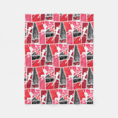 Wonderbaarlijke Comic LadyBug Paris Patroon Fleece Deken (Voorkant)