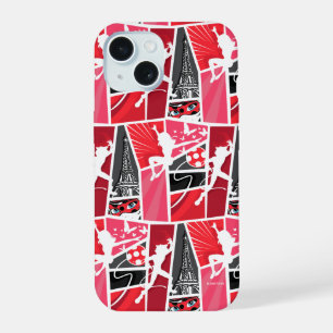 Wonderbaarlijke Comic LadyBug Paris Patroon iPhone 15 Case