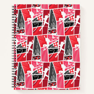 Wonderbaarlijke Comic LadyBug Paris Patroon Notitieboek