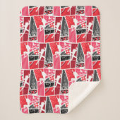 Wonderbaarlijke Comic LadyBug Paris Patroon Sherpa Deken (Voorkant)