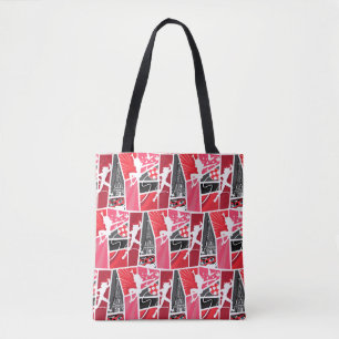 Wonderbaarlijke Comic LadyBug Paris Patroon Tote Bag