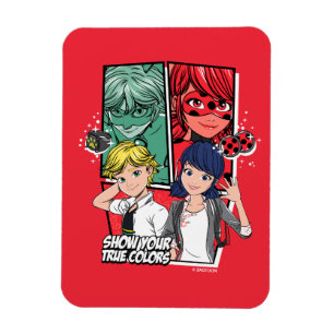Wonderbaarlijke Comic Marinette & Adrien True Colo Magneet