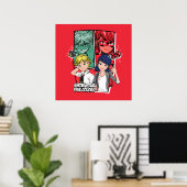 Wonderbaarlijke Comic Marinette & Adrien True Colo Poster (Thuiskantoor)