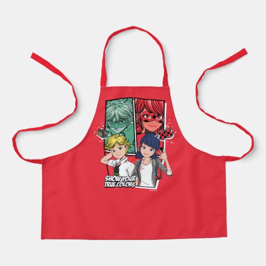 Wonderbaarlijke Comic Marinette & Adrien True Colo Schort (Voorkant)