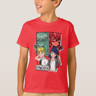 Wonderbaarlijke Comic Marinette & Adrien True Colo T-shirt