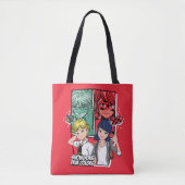 Wonderbaarlijke Comic Marinette & Adrien True Colo Tote Bag (Voorkant)
