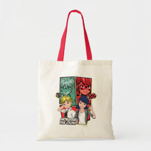 Wonderbaarlijke Comic Marinette & Adrien True Colo Tote Bag