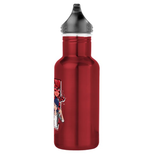 Wonderbaarlijke Comic Marinette & Adrien True Colo Waterfles (Rechts)