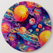 wonderbaarlijke constellatie ronde button 6,0 cm (Voorkant)