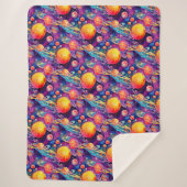 wonderbaarlijke constellatie sherpa deken (Voorkant)