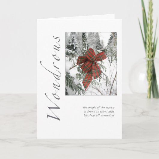 Wonderbaarlijke kerst feestdagen kaart (Voorkant)