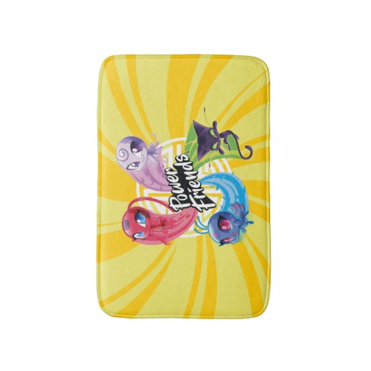 Wonderbaarlijke Kwamis Power Friends Badmat (Voorkant Verticaal)