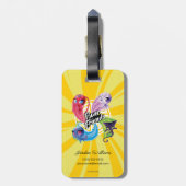 Wonderbaarlijke Kwamis Power Friends Bagagelabel (Achterkant verticaal)