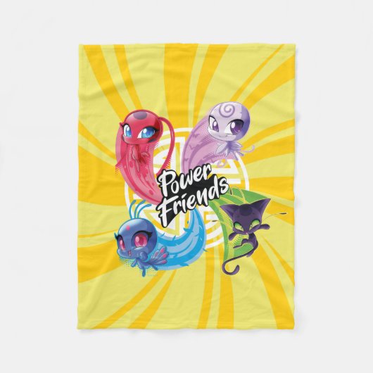 Wonderbaarlijke Kwamis Power Friends Fleece Deken (Voorkant)