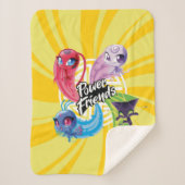 Wonderbaarlijke Kwamis Power Friends Sherpa Deken (Voorkant)