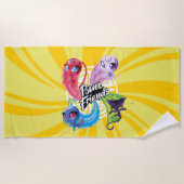 Wonderbaarlijke Kwamis Power Friends Strandlaken (Voorkant)