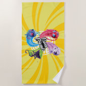 Wonderbaarlijke Kwamis Power Friends Strandlaken (Voorkant)