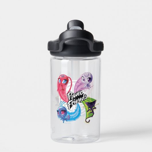 Wonderbaarlijke Kwamis Power Friends Waterfles (Achterkant)