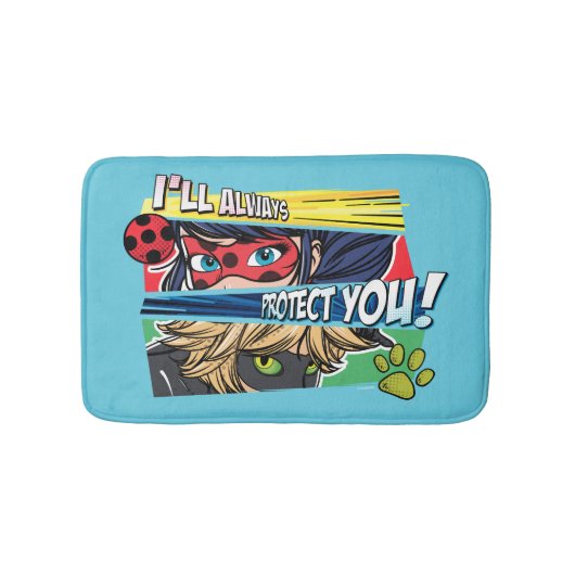 Wonderbaarlijke lieveheersbeestje & Cat Noir besch Badmat (Voorkant)