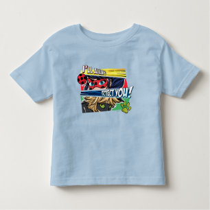 Wonderbaarlijke lieveheersbeestje & Cat Noir besch Kinder Shirts