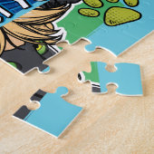 Wonderbaarlijke lieveheersbeestje & Cat Noir besch Legpuzzel (Zijkant)