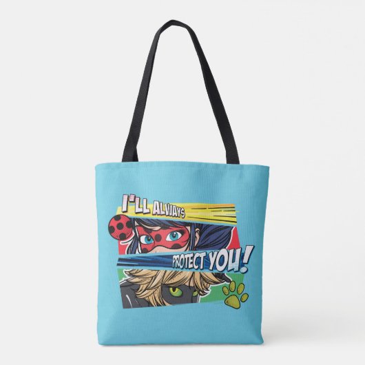 Wonderbaarlijke lieveheersbeestje & Cat Noir besch Tote Bag (Achterkant)