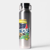 Wonderbaarlijke lieveheersbeestje & Cat Noir besch Waterfles (Achterkant)