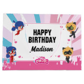 Wonderbaarlijke lieveheersbeestje & Cat Noir Chibi Groot Cadeauzakje (Achterkant)