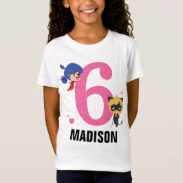 Wonderbaarlijke lieveheersbeestje & Cat Noir Chibi T-shirt