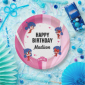 Wonderbaarlijke lieveheersbeestje Chibi verjaardag Papieren Bordje (Feest)