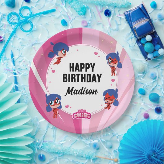 Wonderbaarlijke lieveheersbeestje Chibi verjaardag Papieren Bordje (Feest)