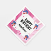 Wonderbaarlijke lieveheersbeestje Chibi verjaardag Servet (Hoek)