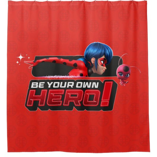 Wonderbaarlijke lieveheersbeestje & Tikki | Wees j Douchegordijn (Voorkant)