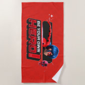 Wonderbaarlijke lieveheersbeestje & Tikki | Wees j Strandlaken (Voorkant)