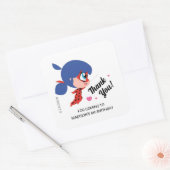 Wonderbaarlijke lieveheersbeestje Verjaardag Dank  Vierkante Sticker (Envelop)