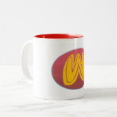 wonderbaarlijke mok van het embleem (Voorkant links)