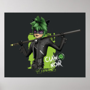 Wonderbaarlijke Omgekeerde Klauw Noir Karakter Gra Poster