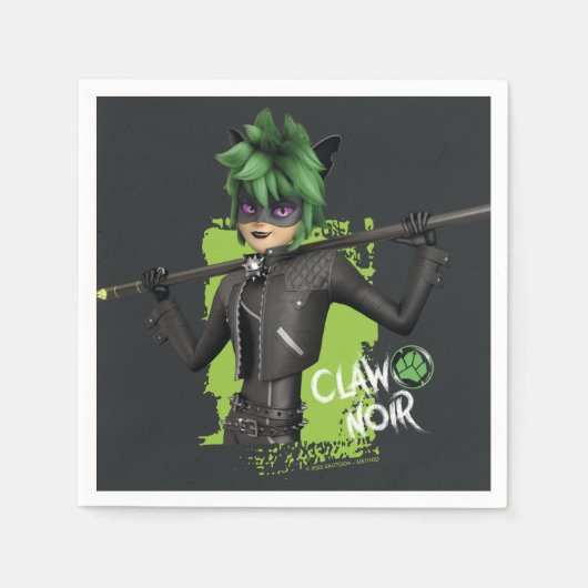 Wonderbaarlijke Omgekeerde Klauw Noir Karakter Gra Servet (Voorkant)