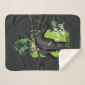 Wonderbaarlijke Omgekeerde Klauw Noir Karakter Gra Sherpa Deken (Voorkant (horizontaal))