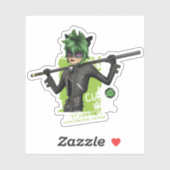 Wonderbaarlijke Omgekeerde Klauw Noir Karakter Gra Sticker (Vel)