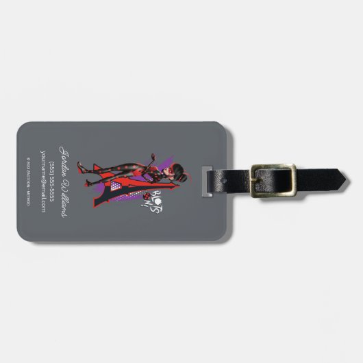 Wonderbaarlijke omgekeerde Shadybug blots aan! Bagagelabel (Voorkant horizontaal)