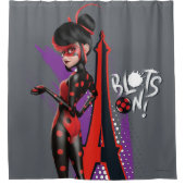 Wonderbaarlijke omgekeerde Shadybug blots aan! Douchegordijn (Voorkant)